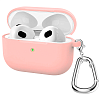 Чехол для AirPods 3, силикон, с карабином, розовый AIR3K-10